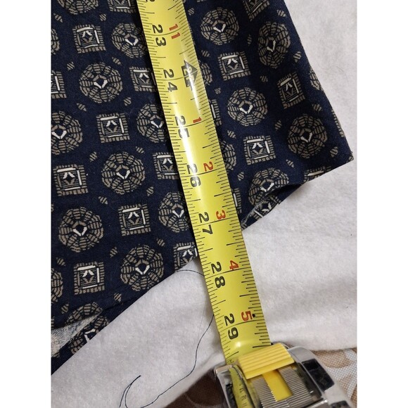 Mens Large  NAK Cotton Button Down Short Sleeve Shirt - Great Pattern - Picture 6 of 10